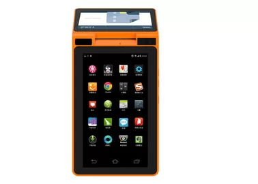 China Dual Screen Biometric Mobile POS Machine For Small Business / Coffee Shop With Printer supplier