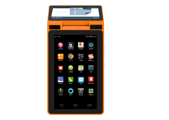 7 Inch 3G 4G Android All In One Mobile POS Terminal With Biometrics Fingerprint Reader