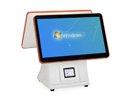 15.6 Dual Screen All In One Windows POS Machine Cashier Terminal With QR Code Scanner