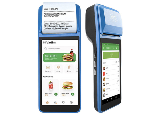 Mobile Handheld POS Terminal Payment Machine For Restaurant Online Ordering System