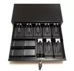 5 Bill 5 Coin 3 Position Lock POS Cash Register Cash Drawer Durable Mental Clip with RJ11 Interface