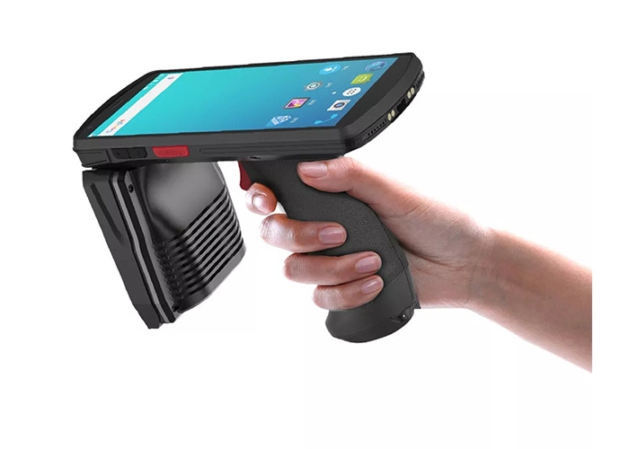 5.7" Android Handheld Mobile Phone UHF RFID Reader Terminal With NFC 2D Barcode Scanner