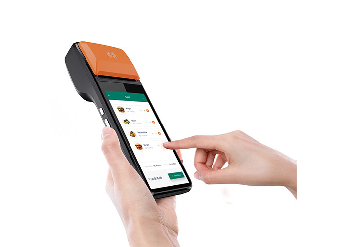 Android All In One Handheld Mobile POS System with Printer Portable Cash Register Terminal