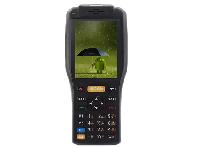 Handheld Touch Screen Android Industrial PDA Data Collector Build In 58mm Printer