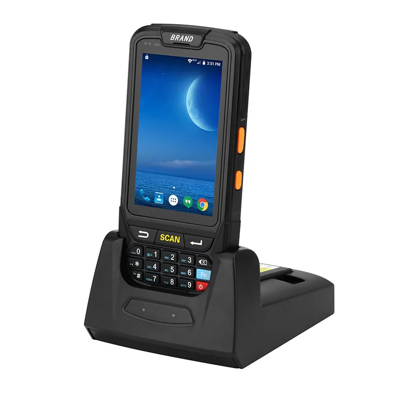 Wireless Bluetooth Wifi Rugged Android PDA Mobile 2D Barcode Scanner with Dispaly
