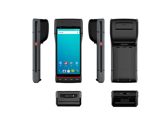 Android Barcode Scanner Device with 58mm Barcode Printer Mobile Terminal Handheld 2D Pda supplier