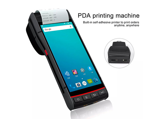 Android POS Data Collector Terminal QR Code PDA with Built in Thermal Label Printer supplier