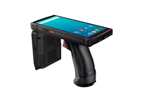 Portable Android RFID UHF Reader Phone With Pistol Grip and 1D 2D Barcode Scanner supplier